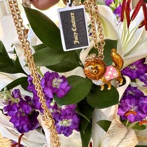 NWT JUICY Couture ASPCA Pomeranian Pave Necklace ~ ADORABLE!